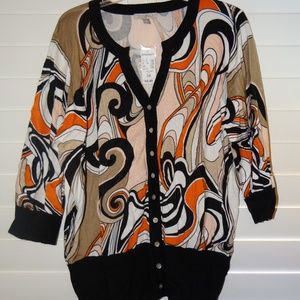 Dressbarn Roz & Ali Cardigan Sweater 3x